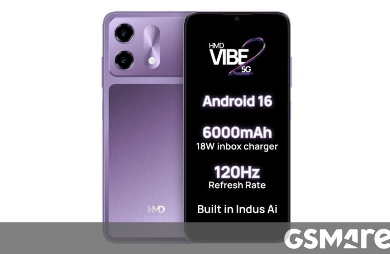 HMD Vibe 2 5G goes official with a 6.75-inch screen, 6,000mAh battery
